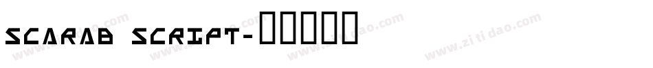Scarab Script字体转换